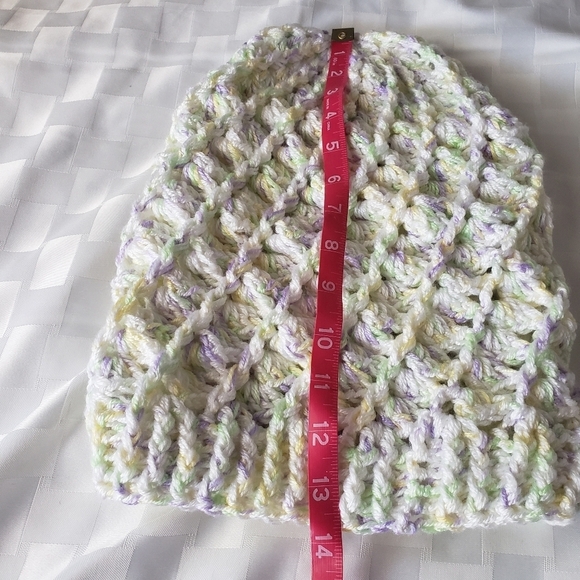 Super Slouch Pastel Color Crochet Hat - Picture 3 of 5